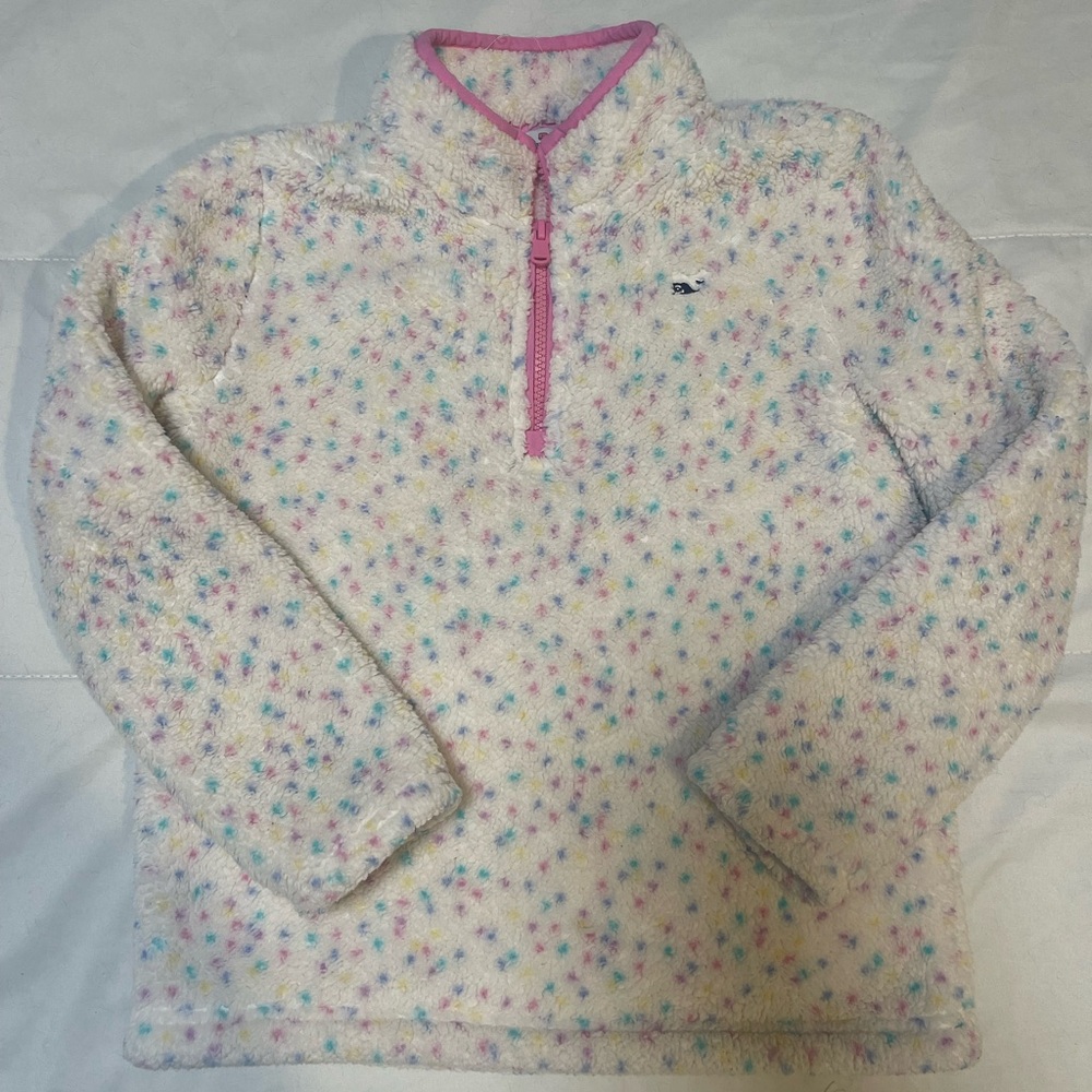 Vineyard Vines Kids' Fleece Pullover - Multicolor Dots